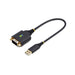 EAN 0065030898300 - StarTech.com 1P1FFC-USB-SERIAL cable de serie Negro 0,3 m USB tipo A DB-9 imagen 1
