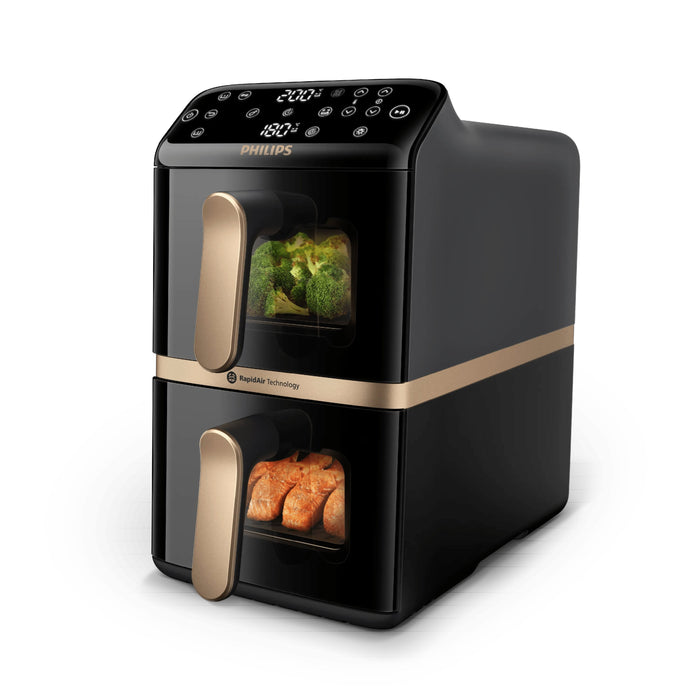 EAN 8720389072239 - Philips 4000 series Dual Stack Airfryer Vertical Basket 10L Independiente 2750 W Freidora de aire calient imagen 6