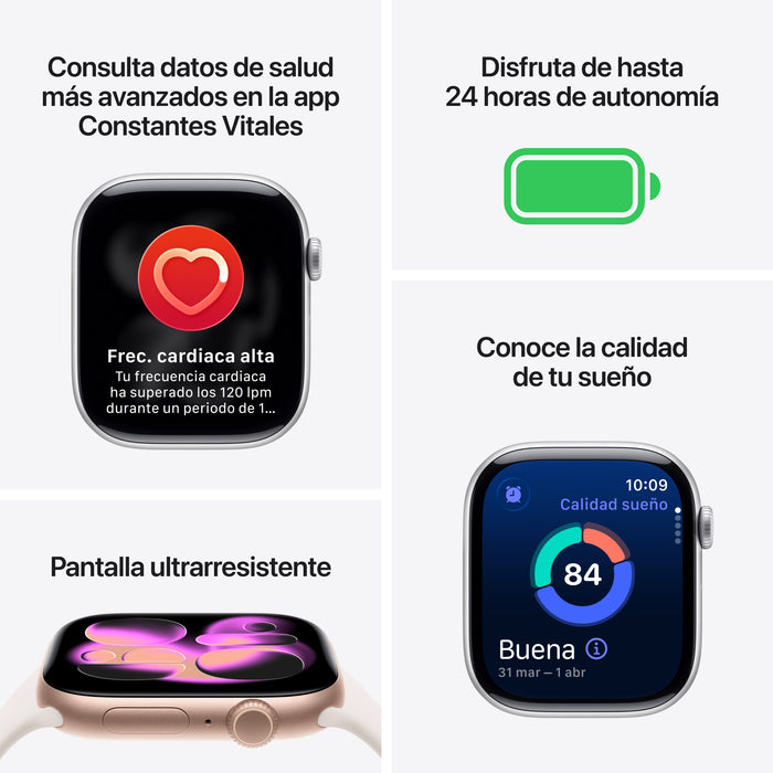 EAN 0195950463903 - Apple Watch Series 11 OLED 46 mm Digital 416 x 496 Pixeles Pantalla táctil Oro rosa Wifi GPS (satélite) imagen 3