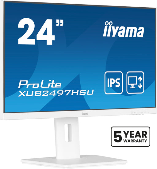EAN 4948570125074 - iiyama ProLite XUB2497HSU-W2 pantalla para PC 60,5 cm (23.8") 1920 x 1080 Pixeles Full HD LED Blanco imagen 1