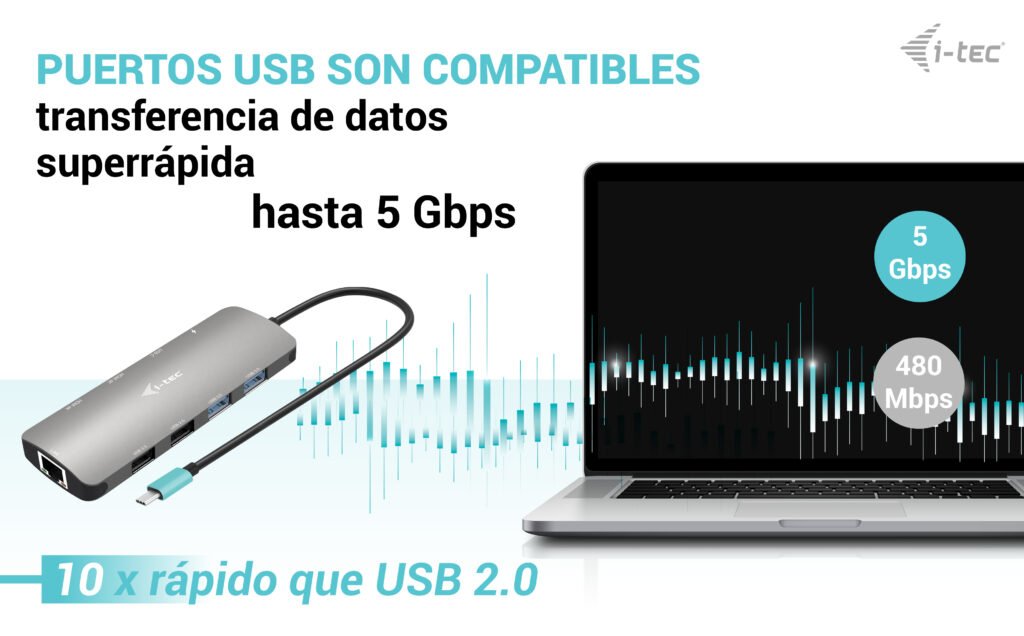 EAN 8595611707155 - i-tec Metal C31NANOHDM2D100 base para portátil y replicador de puertos Alámbrico USB 3.2 Gen 1 (3.1 Gen 1 imagen 11