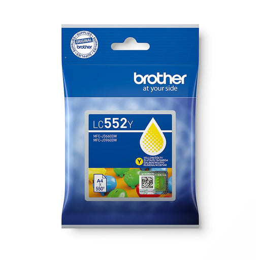 EAN 4977766843287 - Brother LC552Y cartucho de tinta 1 pieza(s) Original Amarillo imagen 1