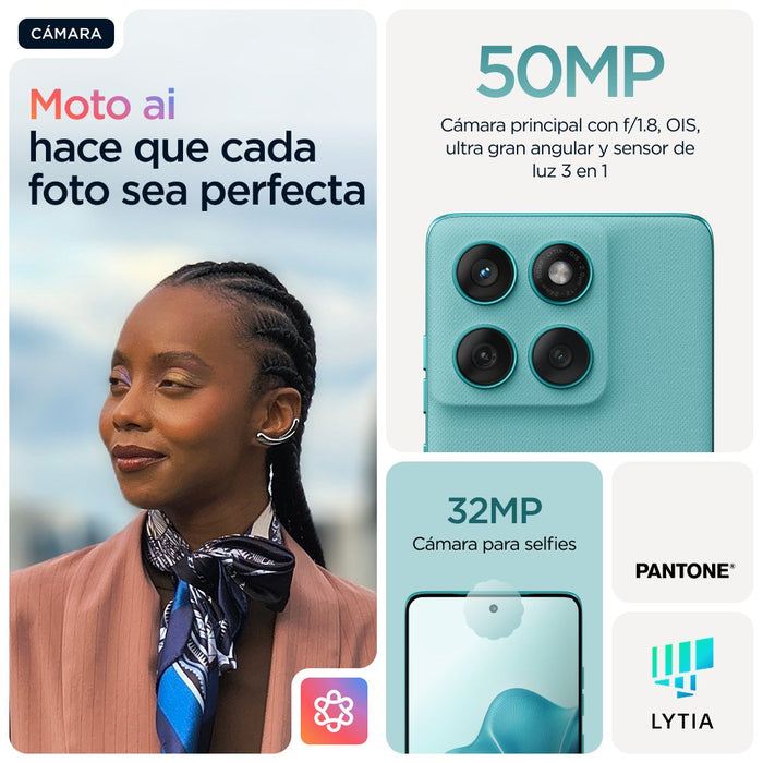 EAN 0840023295843 - Motorola edge 60 fusion 16,9 cm (6.67") SIM doble Android 15 5G USB Tipo C 8 GB 256 GB 5200 mAh Turquesa imagen 15