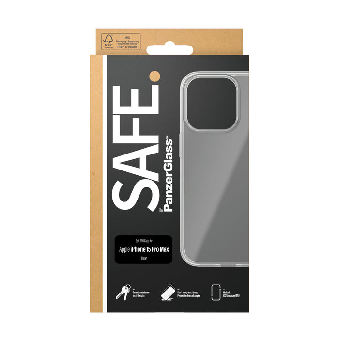 EAN 5711724955419 - PanzerGlass SAFE. by ® TPU Case Transparent iPhone 15 Pro Max funda para teléfono móvil Transparente imagen 3