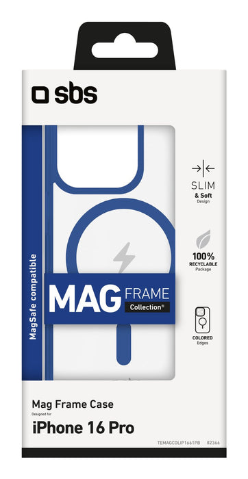 EAN 8018417482366 - SBS TEMAGCOL1661PB funda para teléfono móvil 16 cm (6.3") Azul, Transparente imagen 2