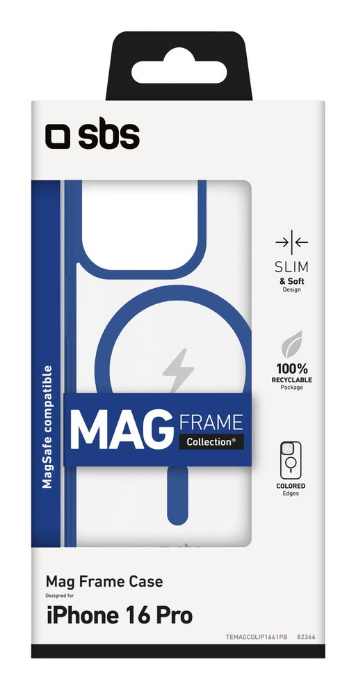 EAN 8018417482366 - SBS TEMAGCOL1661PB funda para teléfono móvil 16 cm (6.3") Azul, Transparente imagen 2