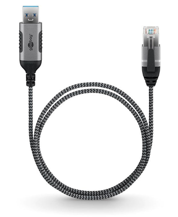EAN 4040849743931 - Goobay 74393 cambiador de género para cable USB 3.0 type A RJ45 Negro, Plata imagen 5