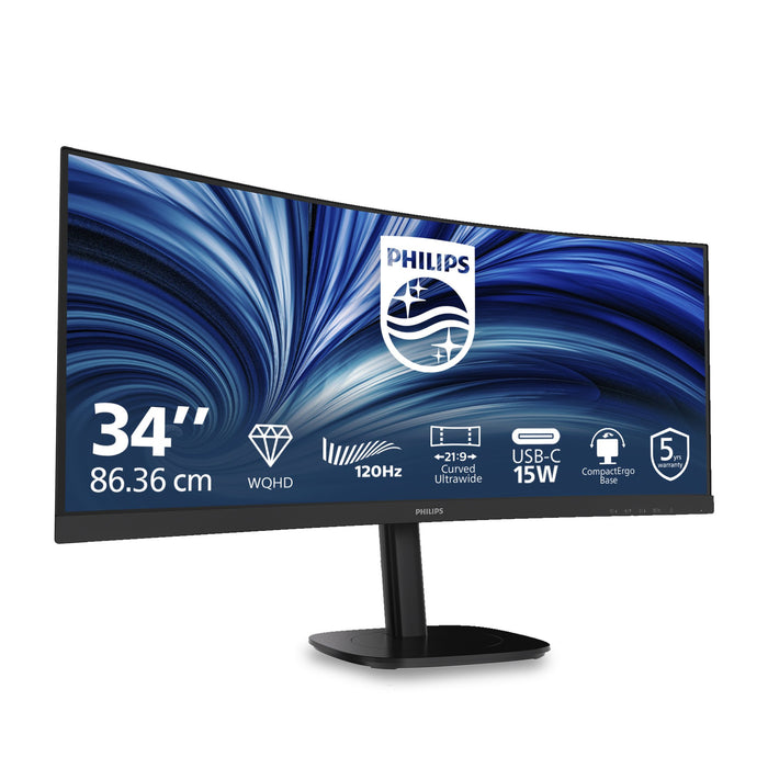 EAN 8721038007800 - Philips 34B2N3500C/00 pantalla para PC 86,4 cm (34") 3440 x 1440 Pixeles Wide Quad HD LCD Negro imagen 2