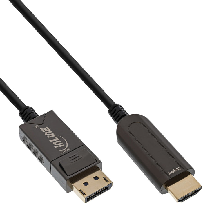 EAN 4043718303953 - InLine 17180C adaptador de cable de vídeo 20 m DisplayPort HDMI Negro imagen 1