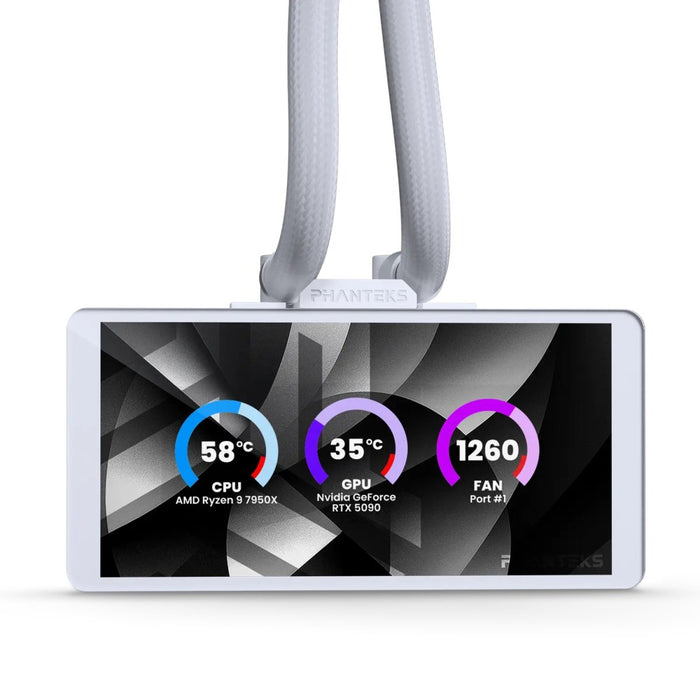 EAN 0886523004219 - Phanteks Glacier One 360M25 LCD Procesador Sistema de refrigeración líquida todo en uno 12 cm Blanco 1 pi imagen 2