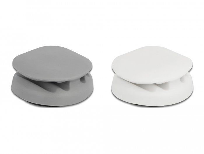 EAN 4043619183388 - DeLOCK 18338 abrazadera para cable Gris, Blanco 2 pieza(s) imagen 1