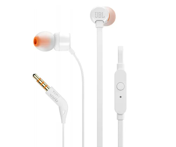 Auriculares Intrauditivos Jbl T110 Con Micrófono Jack 3.5 Blanco