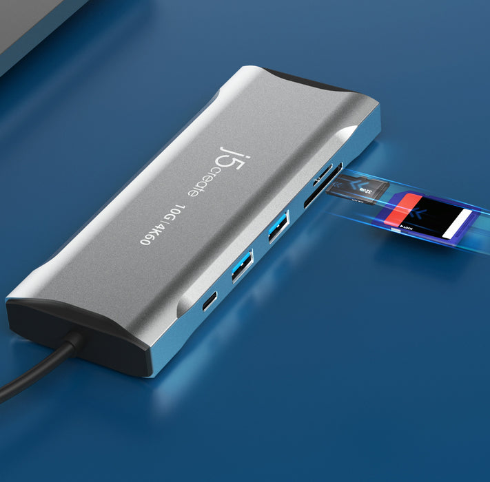 EAN 4712795086324 - j5create JCD397 Alámbrico USB 3.2 Gen 1 (3.1 Gen 1) Type-C Gris imagen 11