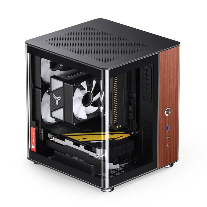 EAN 6970620554099 - Jonsbo TK-0 BLACK carcasa de ordenador Negro, Madera imagen 4