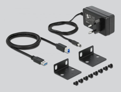 EAN 4043619641123 - DeLOCK 64112 hub de interfaz USB 3.2 Gen 1 (3.1 Gen 1) Type-B 5000 Mbit/s Negro imagen 2