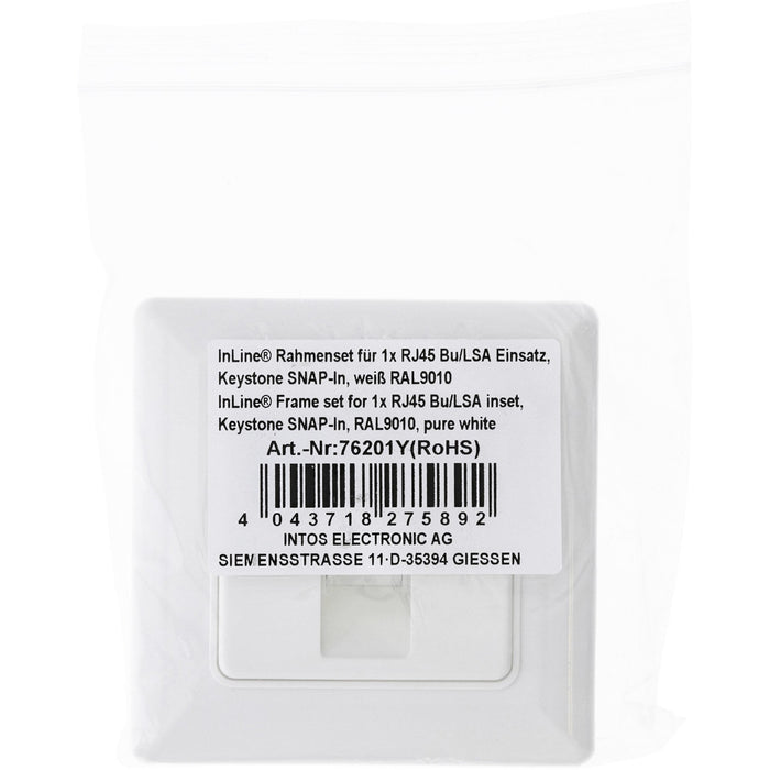 EAN 4043718275892 - InLine 76201Y caja de tomacorriente RJ-45 Blanco imagen 3