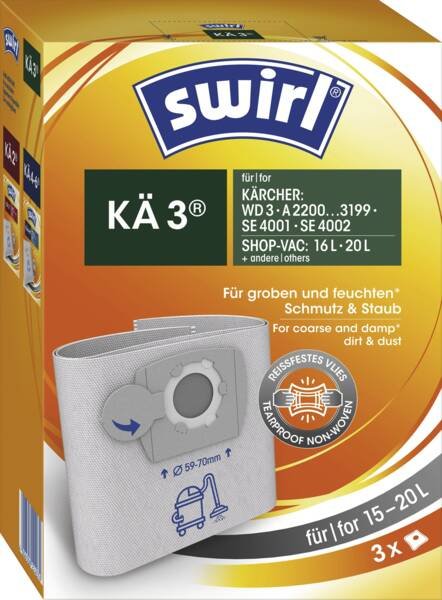 EAN 4006508224074 - Swirl KÄ 3 Bolsa para el polvo Aspiradora de tambor imagen 1