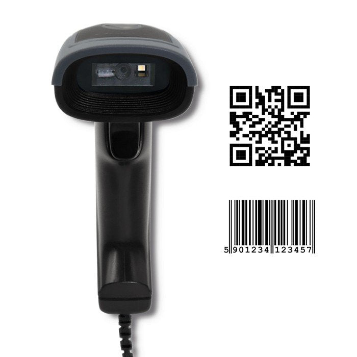 EAN 5901878508634 - Qoltec 50863 lector de código de barras Lector de códigos de barras portátil 1D/2D LED Negro imagen 3