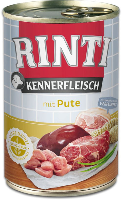 EAN 4000158910554 - RINTI 91055 alimento húmedo para perros Pavo Adulto 400 g imagen 1