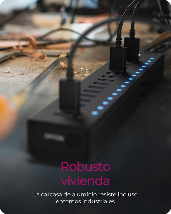 EAN 4250078173281 - ICY BOX IB-HUB1717-U3 USB 3.2 Gen 1 (3.1 Gen 1) Type-A 5000 Mbit/s Negro imagen 4