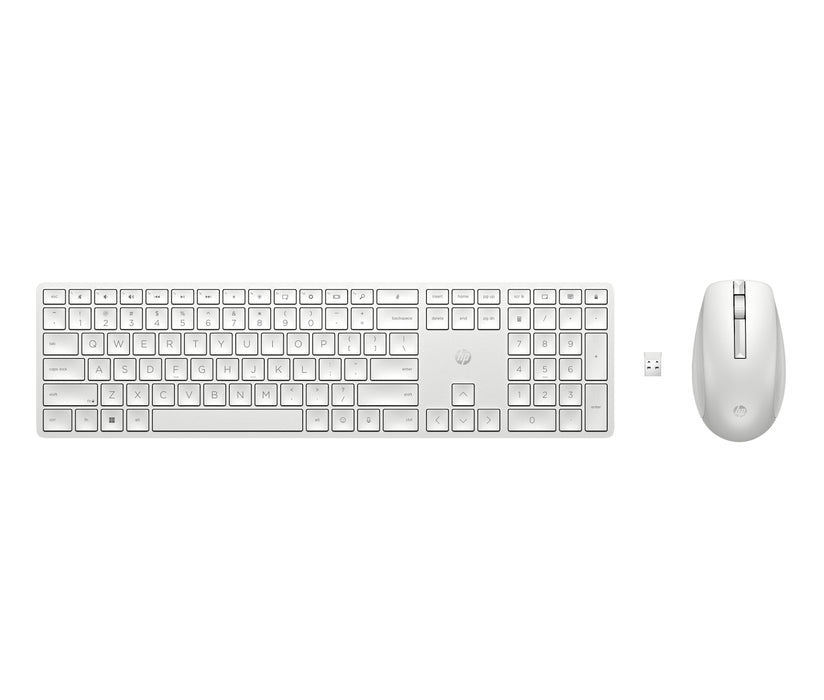EAN 0196188142349 - HP 650 Wireless Keyboard and Mouse Combo White teclado Ratón incluido Hogar RF inalámbrico Blanco imagen 5