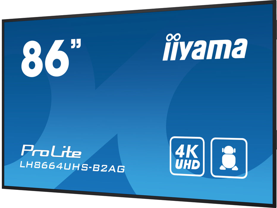 EAN 4948570124916 - iiyama LH8664UHS-B2AG pantalla de señalización Pantalla plana para señalización digital 2,17 m (85.6") Wi imagen 7