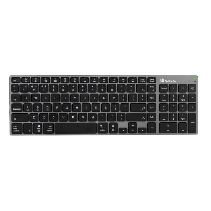 EAN 8435430619409 - NGS FORTUNE-BT, QWERTY, ES teclado Universal Bluetooth Negro, Plata imagen 1