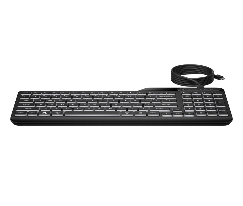 EAN 0197192768877 - HP 405 Backlit Wired Keyboard teclado Oficina USB Negro imagen 8