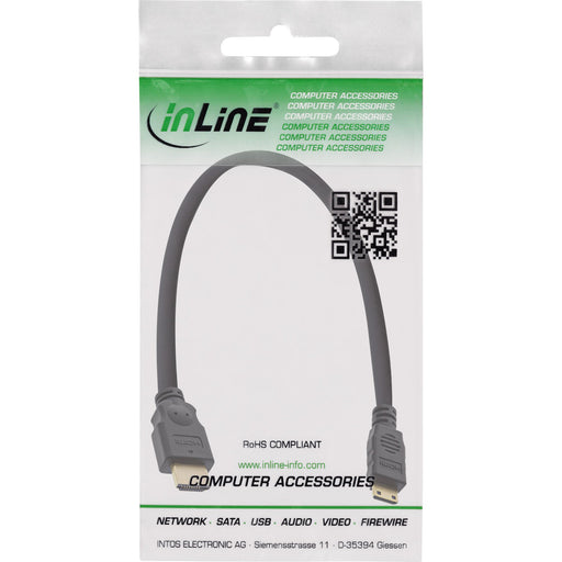 EAN 4043718251964 - InLine 17454P cable HDMI 0,5 m HDMI tipo A (Estándar) HDMI Type C (Mini) Negro imagen 2