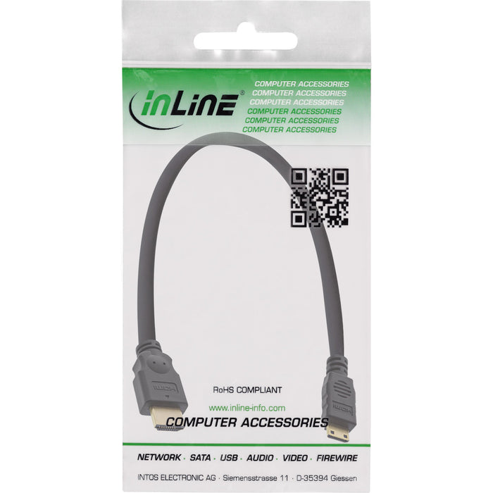 EAN 4043718251964 - InLine 17454P cable HDMI 0,5 m HDMI tipo A (Estándar) HDMI Type C (Mini) Negro imagen 2