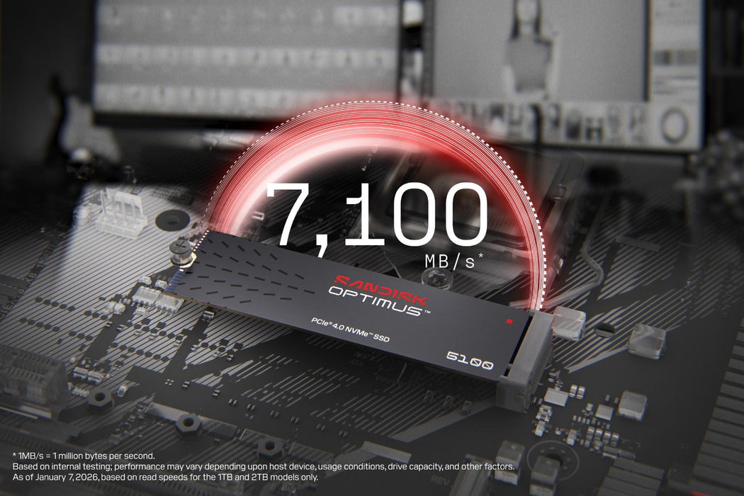 EAN 619659232290 - SanDisk Optimus 5100 1 TB M.2 PCI Express 4.0 NVMe QLC 3D NAND imagen 5