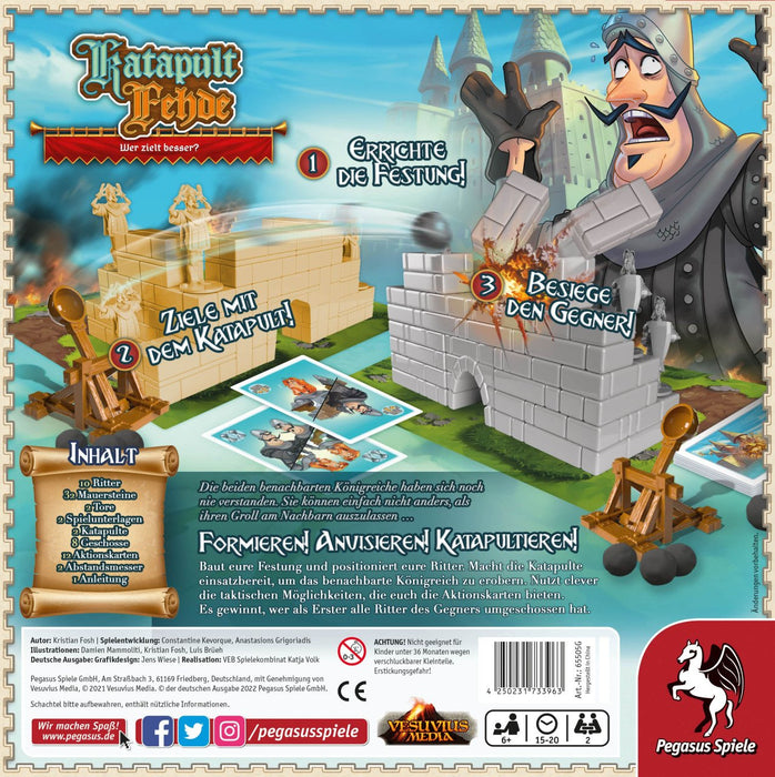 EAN 4250231733963 - Pegasus Spiele Catapult Feud Katapult Fehde 20 min Juego de mesa Táctico imagen 4
