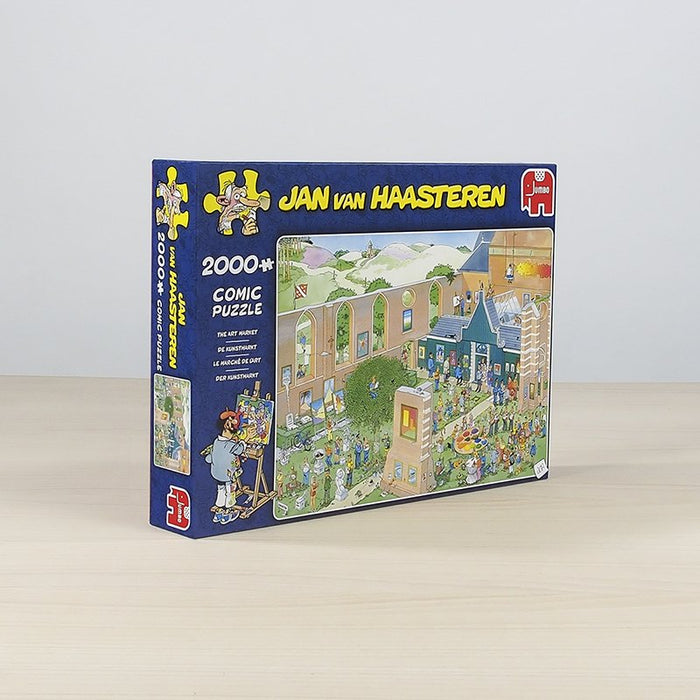 EAN 8710126200230 - Jan van Haasteren he Art Market 2000 pcs Puzzle rompecabezas 2000 pieza(s) Dibujos imagen 6
