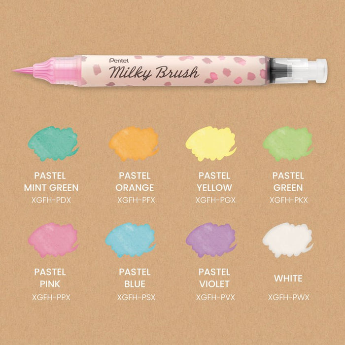 EAN 884851061348 - Pentel Milky marcador 1 pieza(s) Punta de pincel Rosa imagen 7