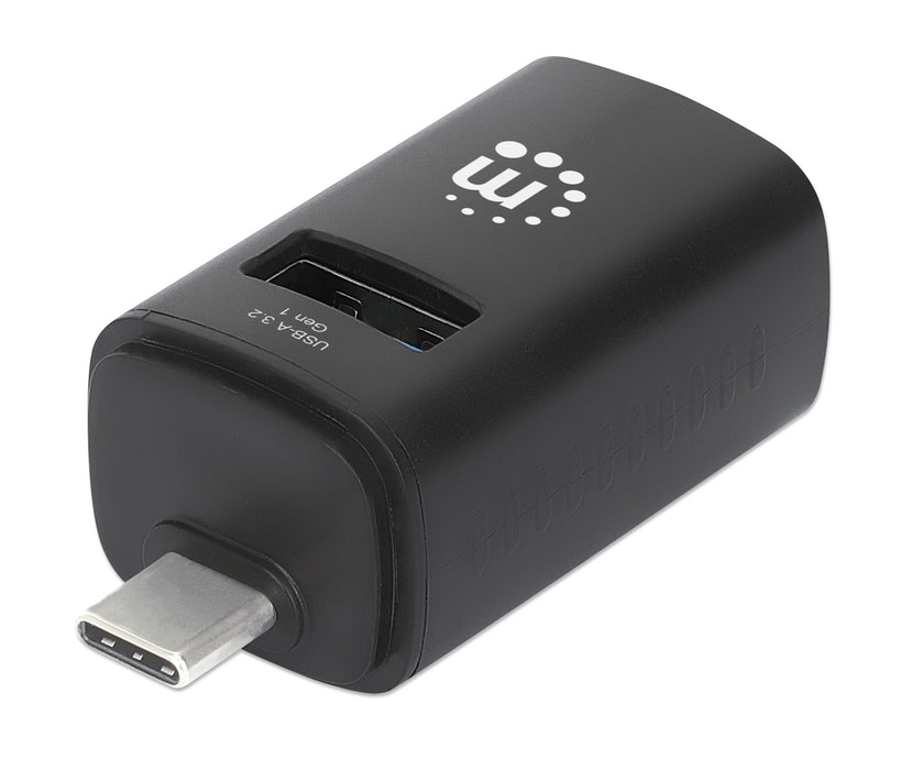 EAN 0766623180993 - Manhattan 180993 hub de interfaz USB 3.2 Gen 1 (3.1 Gen 1) Type-C 5000 Mbit/s Negro imagen 1