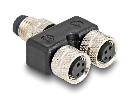 EAN 4043619605774 - DeLOCK 60577 cable divisor y combinador Divisor de señal para cable coaxial Negro imagen 1