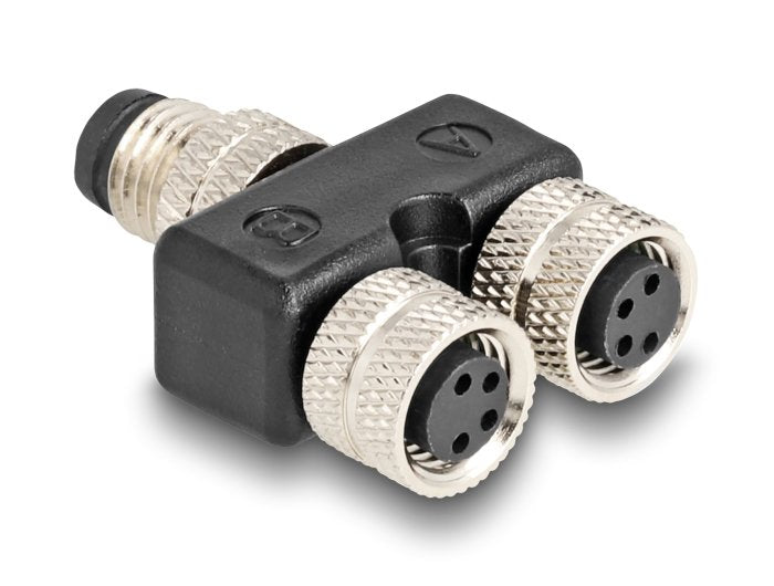 EAN 4043619605774 - DeLOCK 60577 cable divisor y combinador Divisor de señal para cable coaxial Negro imagen 1