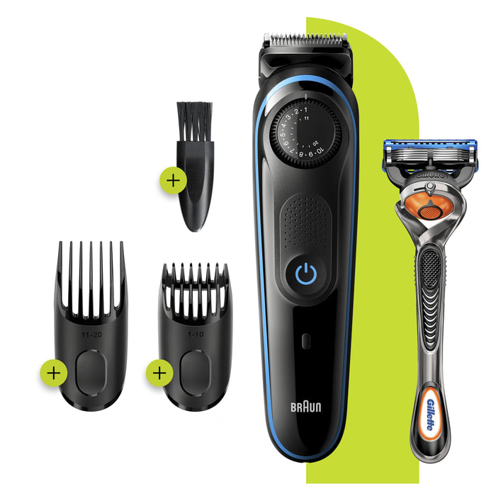 EAN 4210201282150 - Braun BeardTrimmer 81705178 depiladora para la barba Batería 39 2 cm Negro, Azul imagen 4