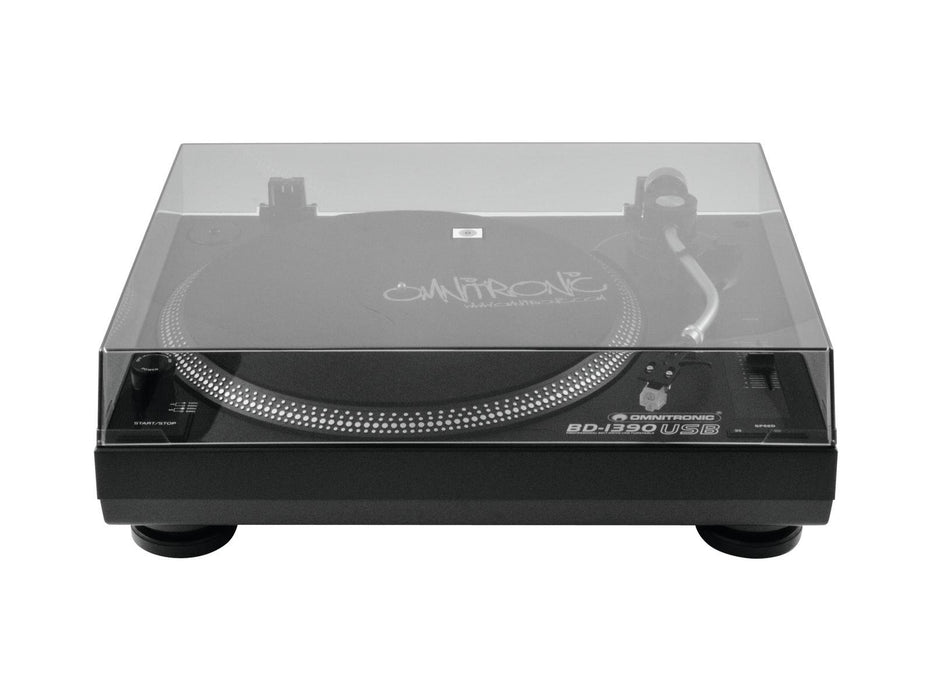 EAN 4026397356083 - Omnitronic BD-1390 Tocadiscos de tracción por correa portátil Negro imagen 4
