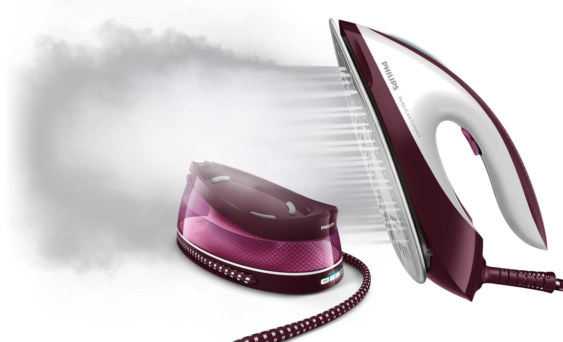 EAN 8710103935858 - Philips GC7842/40 estación plancha al vapor 2400 W 1,5 L Suela SteamGlide Plus Púrpura, Blanco imagen 2