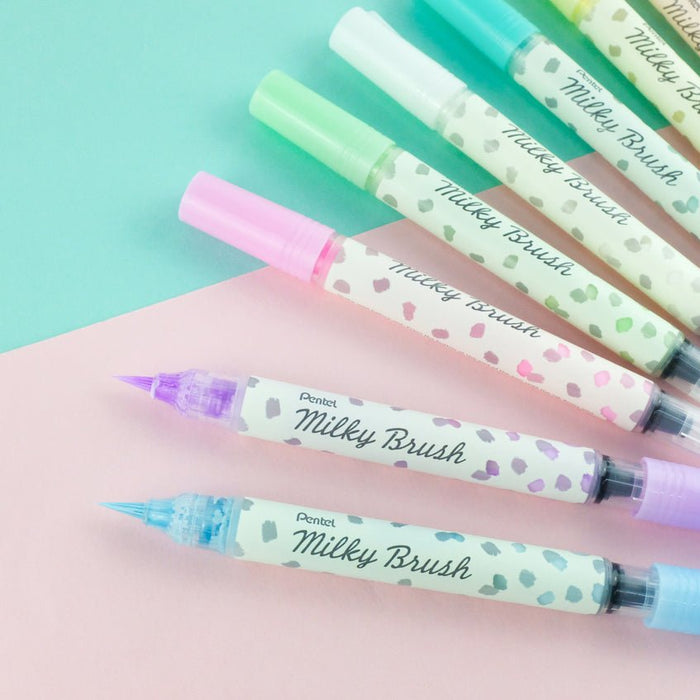 EAN 884851061331 - Pentel Milky marcador 1 pieza(s) Punta de pincel Verde imagen 5