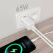 EAN 8435739901304 - AISENS ASCH-65W2P039-W cargador de dispositivo móvil Universal Corriente alterna Carga rápida Interior imagen 4