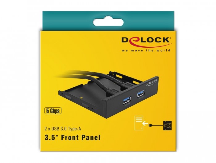 EAN 4043619639946 - DeLOCK 63994 panel bahía disco duro Negro imagen 4