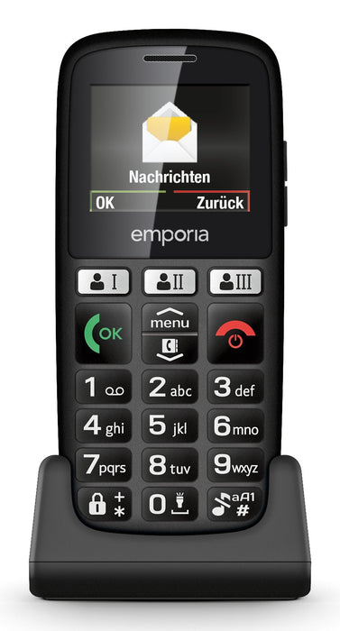 EAN 9005613162870 - Emporia emporiaHAPPY 4,6 cm (1.81") 70 g Negro Teléfono básico imagen 3