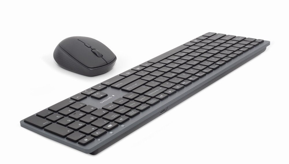 EAN 8716309121774 - Gembird KBS-ECLIPSE-M500 teclado Ratón incluido RF inalámbrico QWERTY Inglés de EE. UU. Negro imagen 2
