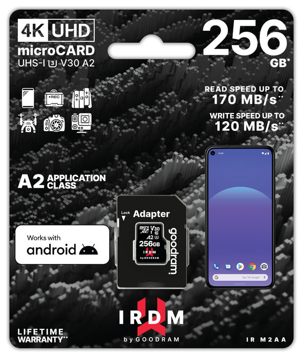EAN 5908267961353 - Goodram IRDM M2AA 256 GB MicroSDXC UHS-I Clase 10 imagen 3