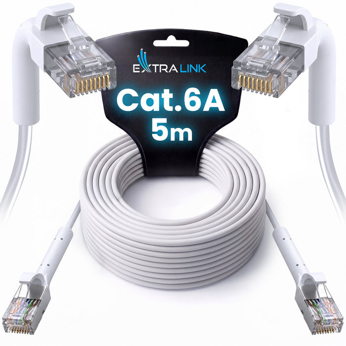 EAN 5906168639005 - Extralink Kat.6A U/FTP 5m 1Gbps Biały | Patchcord LAN | Miedź Kabel sieciowy skrętka, łamana końcówka (EX imagen 4