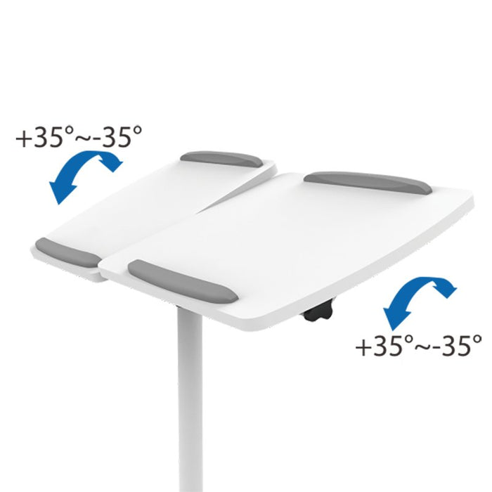 EAN 4052792059809 - LogiLink BP0067A mueble y soporte para dispositivo multimedia Blanco Mesita con ruedas para multimedia imagen 2