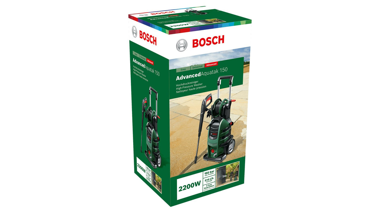EAN 3165140852227 - Bosch AdvancedAquatak 150 Limpiadora de alta presión o Hidrolimpiadora Vertical Eléctrico 510 l/h 2200 W  imagen 10