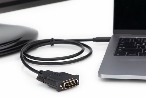 EAN 4016032451358 - Digitus AK-300332-020-S adaptador de cable de vídeo 2 m USB Tipo C DVI-D Negro imagen 2